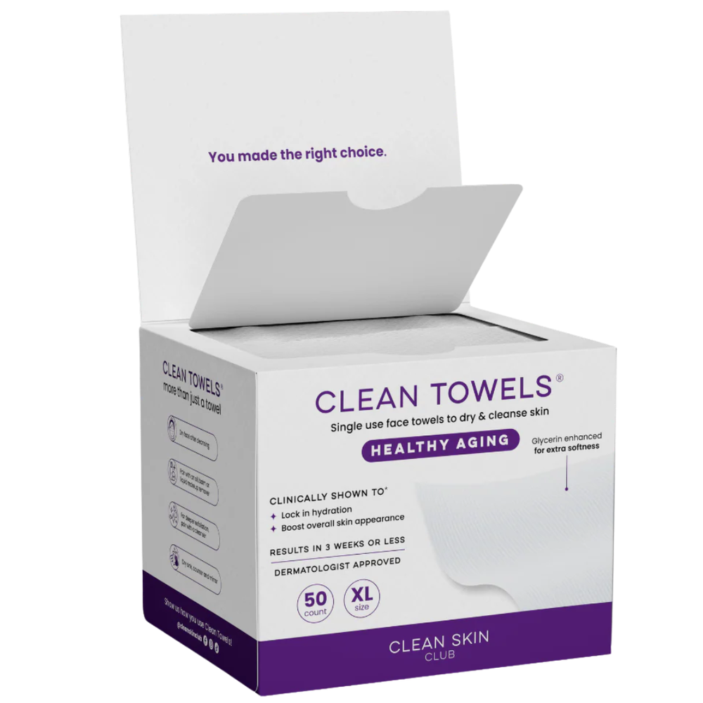 Clean Skin Club Clean Towels Healthy Aging - 2 Pack