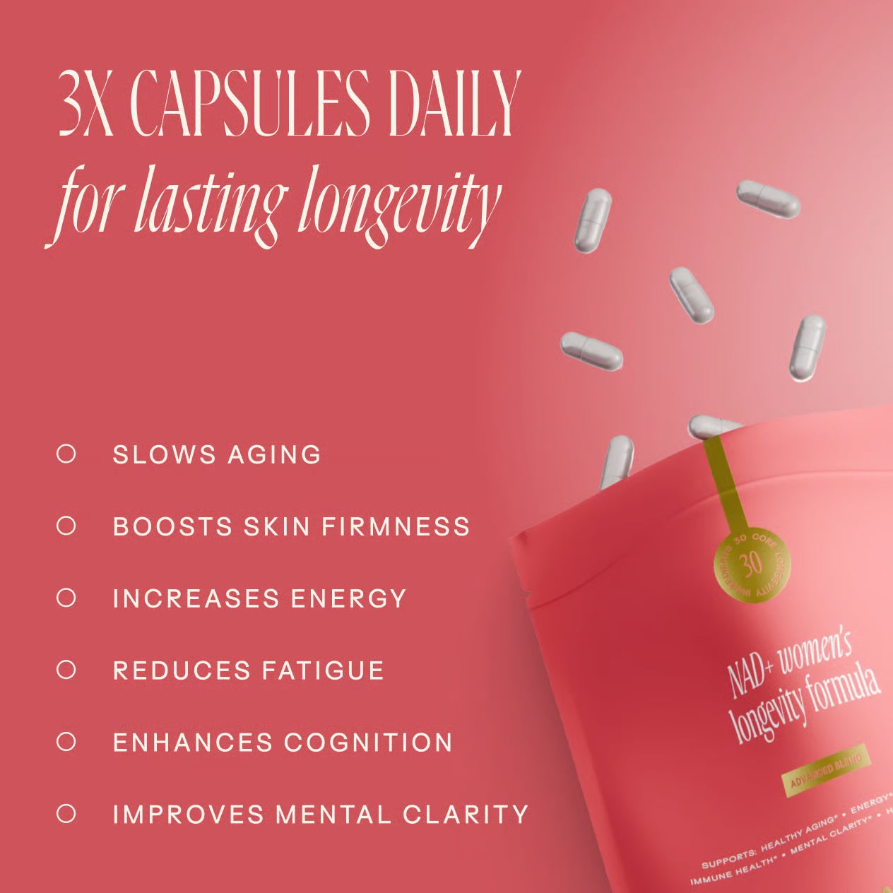 Happy Aging NAD+ Advanced Longevity Formula