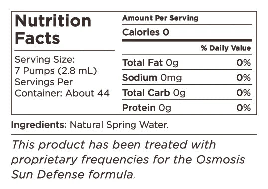 Osmosis Sun Defense Elixir
