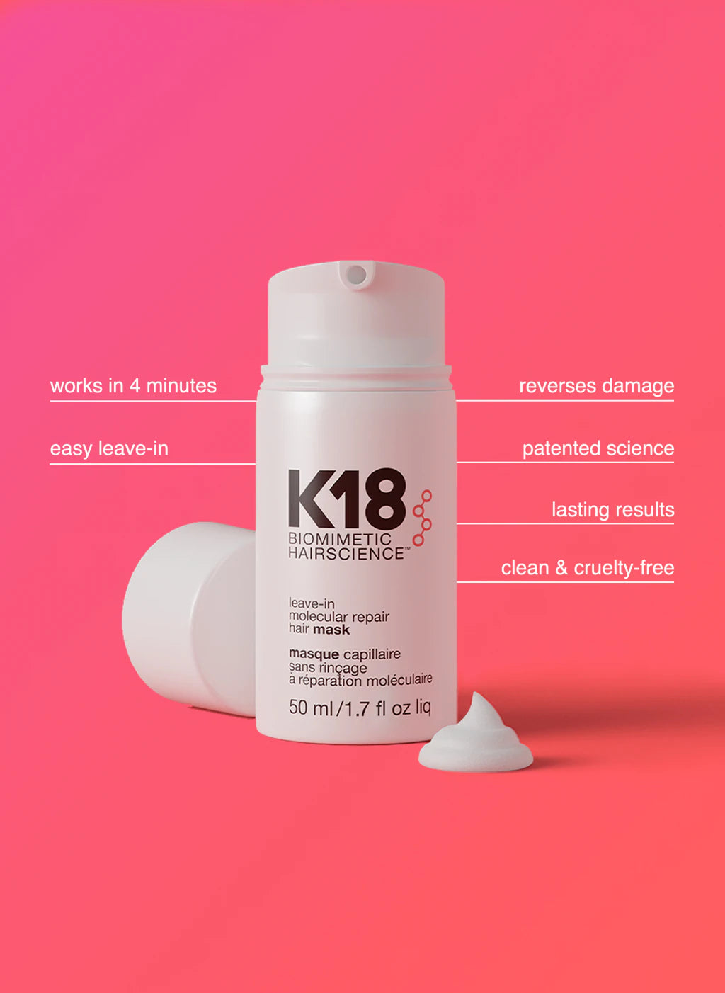 K18 Leave-In Molecular Repair Hair Mask – skinBEAUTIFUL RX