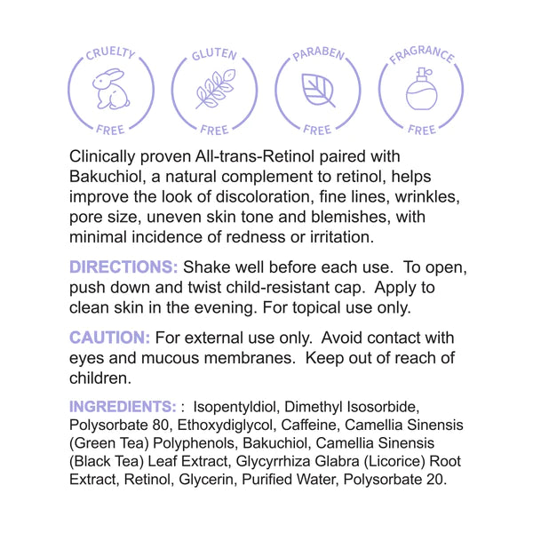 Repenix Retinol + Bakuchiol Concentrated Serum