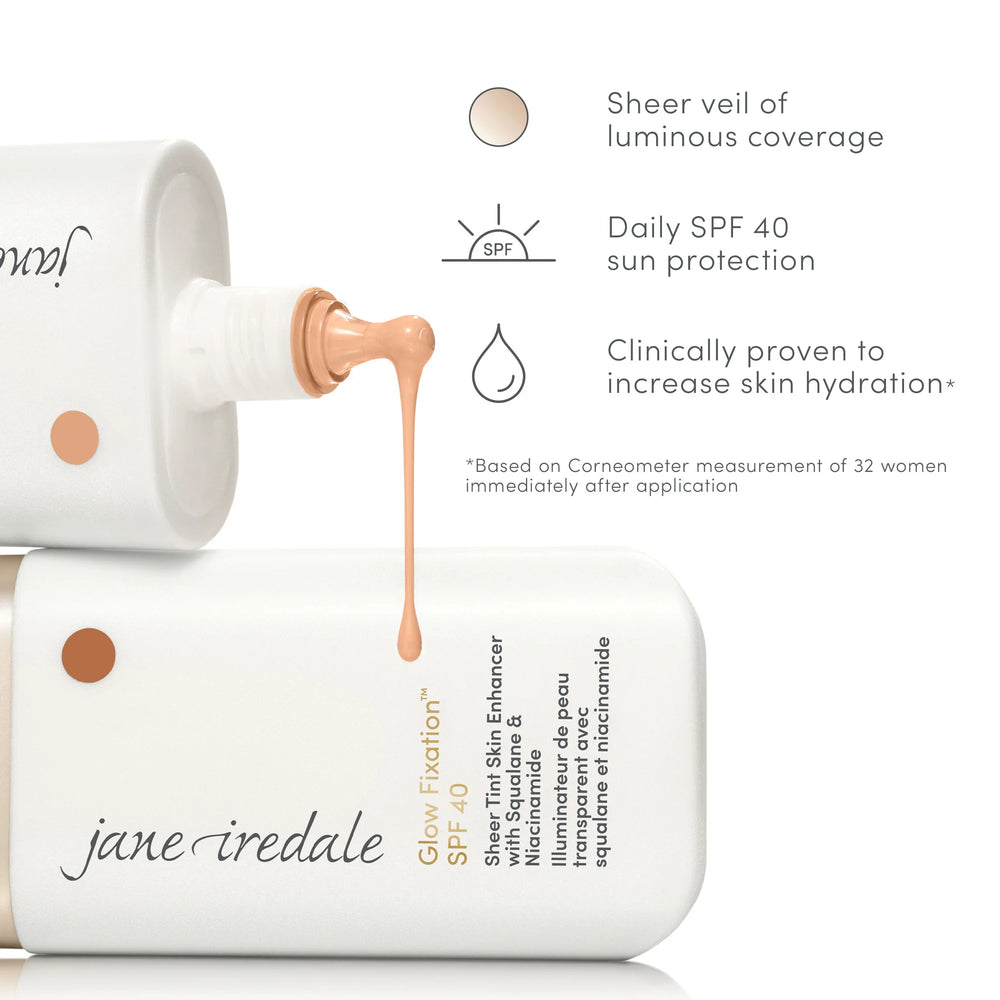 Jane Iredale Glow Fixation™ SPF 40 Sheer Tint Skin Enhancer with Squalane & Niacinamide