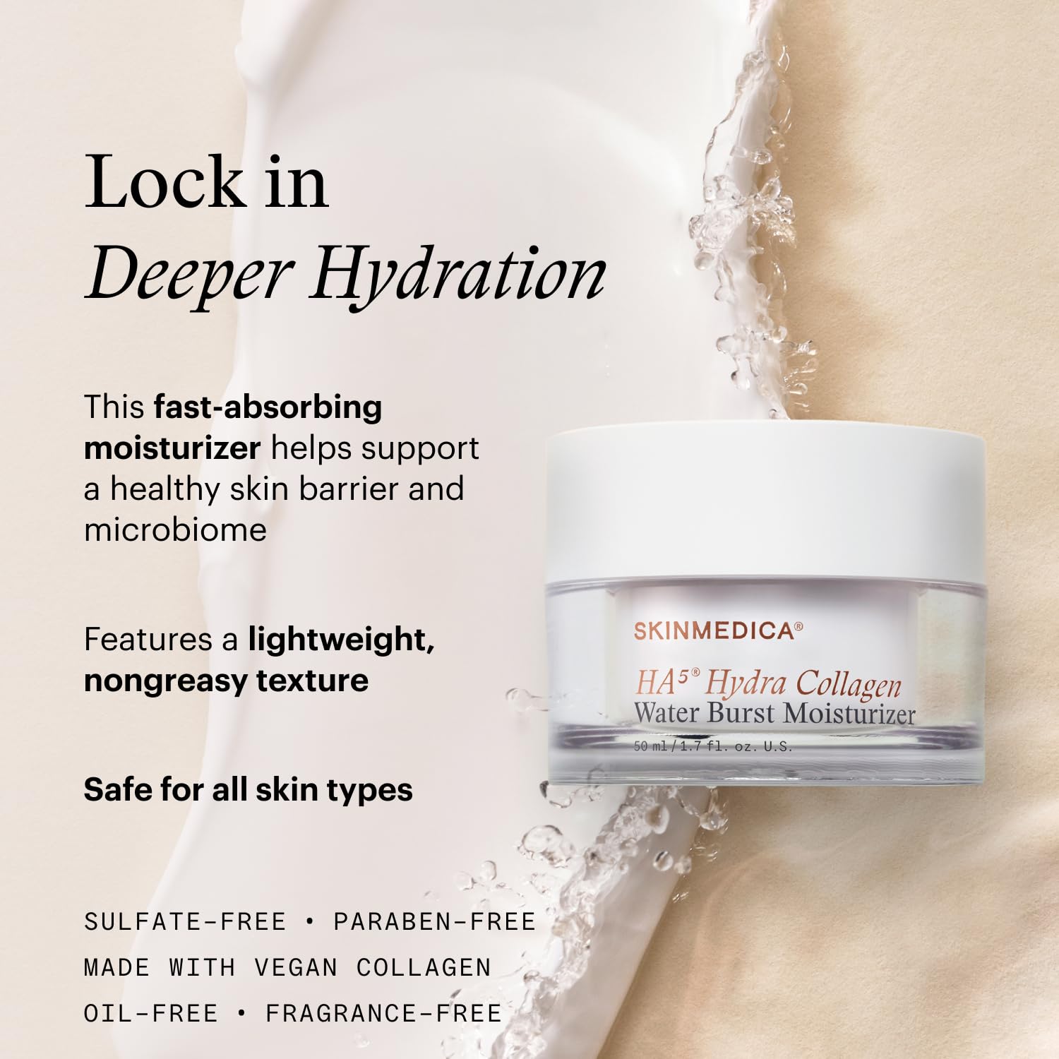 SkinMedica HA⁵® Hydra Collagen Water Burst Moisturizer