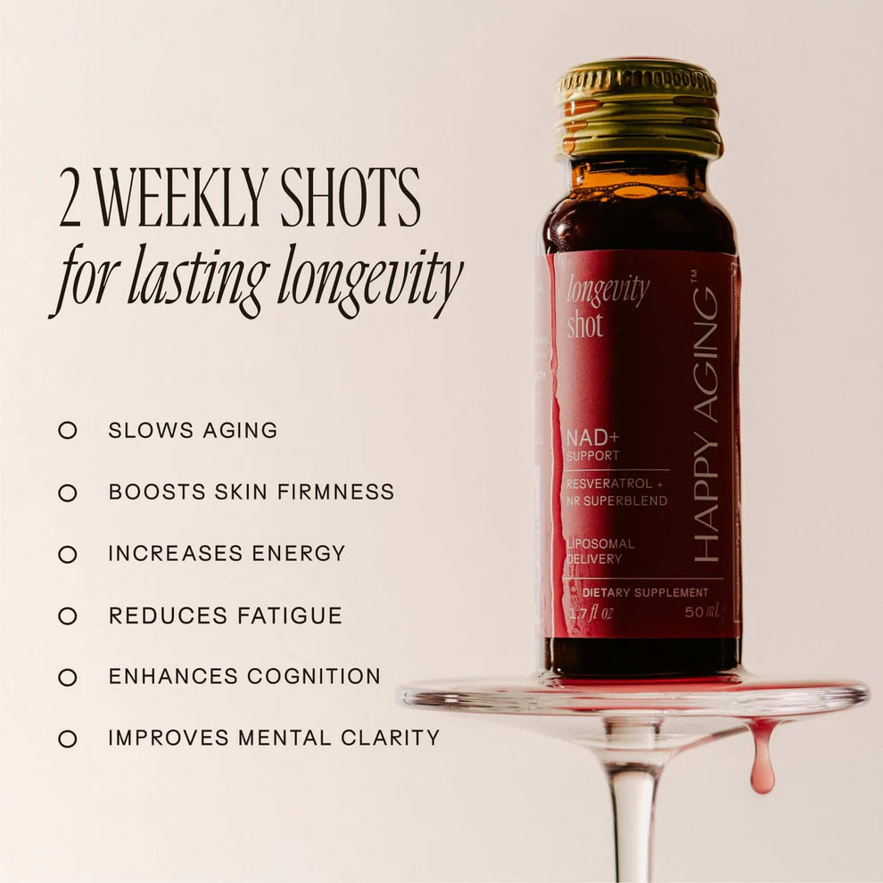 Happy Aging NAD+ Longevity Shots