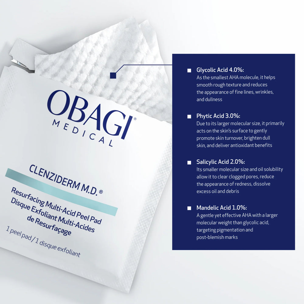 Obagi CLENZIderm M.D. Resurfacing Multi-Acid Peel Pads