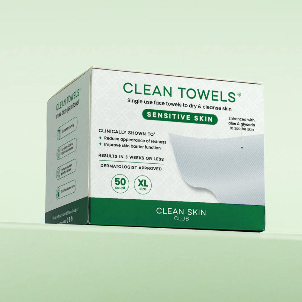 Clean Skin Club Clean Towels Sensitive Skin - 2 Pack