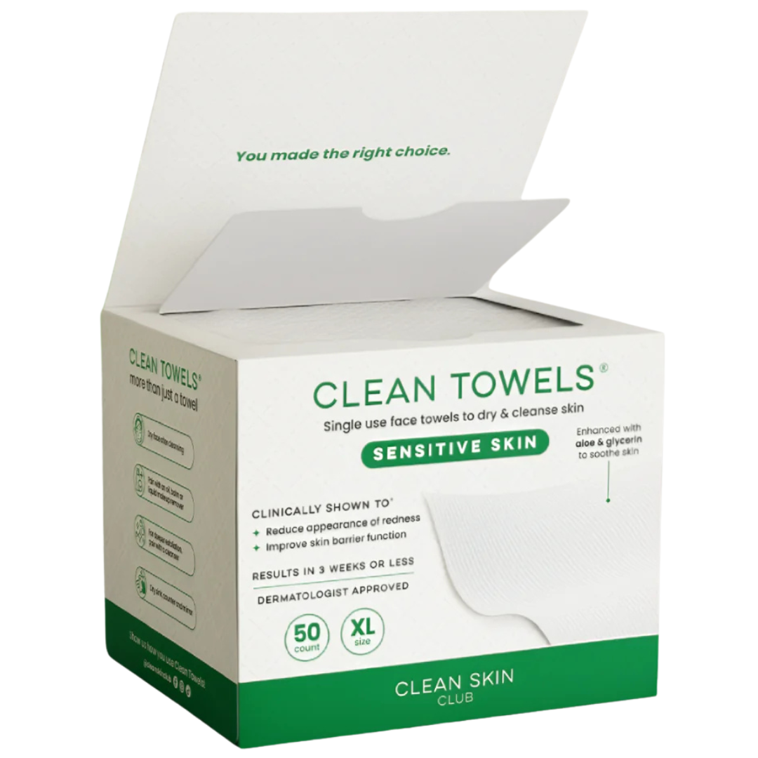 Clean Skin Club Clean Towels Sensitive Skin - 2 Pack