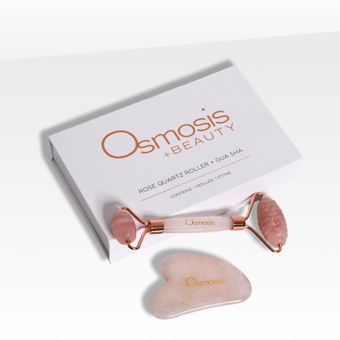 Osmosis+Beauty Rose Quartz Roller & Gua Sha